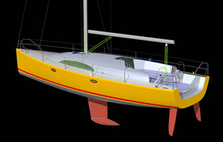 яхта 12 метров проект чертежи яхты