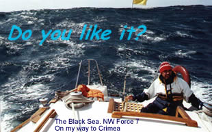 yacht mriya at sea