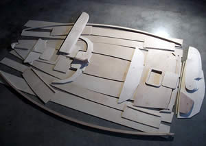 кит набор фанерных деталей лодки